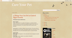 Desktop Screenshot of careyourpet.blogspot.com