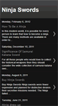 Mobile Screenshot of ninja-swords.blogspot.com