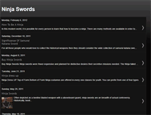 Tablet Screenshot of ninja-swords.blogspot.com