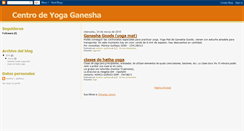Desktop Screenshot of centrodeyogaganesha.blogspot.com