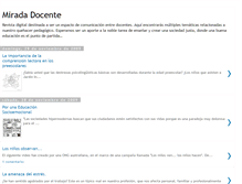 Tablet Screenshot of mirada-docente.blogspot.com