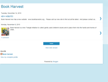 Tablet Screenshot of bookharvestnc.blogspot.com