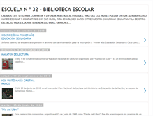Tablet Screenshot of escuela32-bibliotecaescolar.blogspot.com