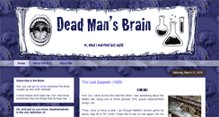 Desktop Screenshot of deadmansbrain.blogspot.com