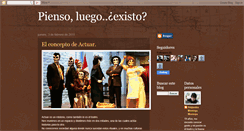 Desktop Screenshot of existomientraspienso.blogspot.com