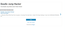 Tablet Screenshot of doodlejumphacks.blogspot.com