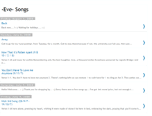 Tablet Screenshot of eve-songs.blogspot.com