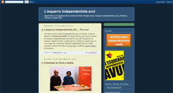 Desktop Screenshot of lesquerraindependentistaavui.blogspot.com