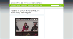 Desktop Screenshot of encuentrodejovenesprofesionales.blogspot.com