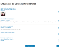 Tablet Screenshot of encuentrodejovenesprofesionales.blogspot.com