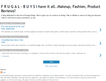 Tablet Screenshot of frugal-buys.blogspot.com