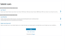 Tablet Screenshot of latest-cars-info.blogspot.com