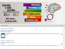 Tablet Screenshot of escriboysoloescribo.blogspot.com