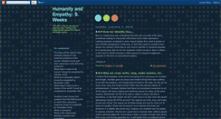 Desktop Screenshot of humanitysweeks.blogspot.com