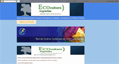 Desktop Screenshot of ecoculturaargentina.blogspot.com