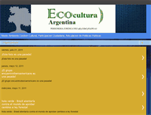 Tablet Screenshot of ecoculturaargentina.blogspot.com