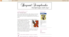 Desktop Screenshot of beyondscrapbooks.blogspot.com