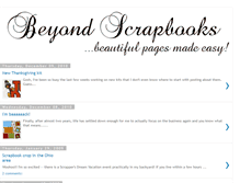 Tablet Screenshot of beyondscrapbooks.blogspot.com