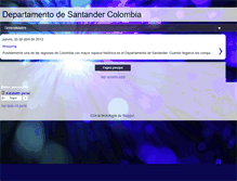 Tablet Screenshot of departamentodesantander.blogspot.com