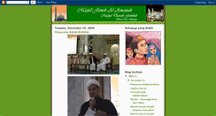 Desktop Screenshot of aktivitimasjidamaniah.blogspot.com
