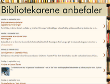 Tablet Screenshot of bibliotekareneanbefaler.blogspot.com