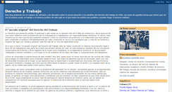 Desktop Screenshot of derechoytrabajo.blogspot.com