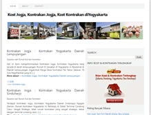 Tablet Screenshot of kostkontrakanjogja.blogspot.com