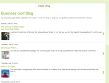 Tablet Screenshot of businessgolfblog.blogspot.com