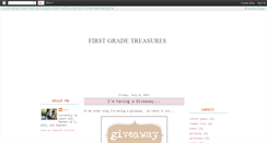 Desktop Screenshot of firstgradetreasures.blogspot.com