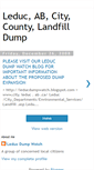 Mobile Screenshot of leducabcitycountylandfilldump.blogspot.com