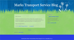 Desktop Screenshot of markstransportservice.blogspot.com