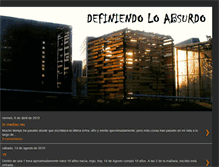 Tablet Screenshot of definiendoloabsurdo.blogspot.com
