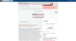 Desktop Screenshot of healthtecsoftware.blogspot.com