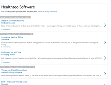 Tablet Screenshot of healthtecsoftware.blogspot.com