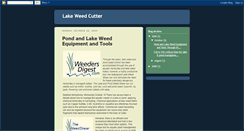 Desktop Screenshot of lakeweedcutter.blogspot.com