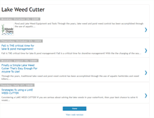 Tablet Screenshot of lakeweedcutter.blogspot.com