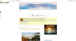 Desktop Screenshot of cikgukhairiza.blogspot.com