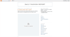 Desktop Screenshot of dailyfashionreport.blogspot.com