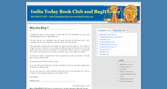 Desktop Screenshot of indiatodaybookclubandbagittoday.blogspot.com