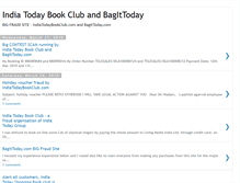 Tablet Screenshot of indiatodaybookclubandbagittoday.blogspot.com