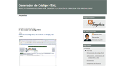 Desktop Screenshot of generadorhtml.blogspot.com