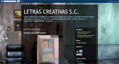 Desktop Screenshot of letrascreativassc.blogspot.com