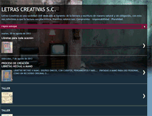 Tablet Screenshot of letrascreativassc.blogspot.com