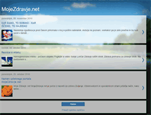 Tablet Screenshot of mojezdravje.blogspot.com