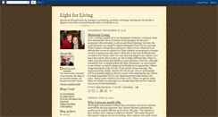 Desktop Screenshot of lightforliving.blogspot.com