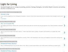 Tablet Screenshot of lightforliving.blogspot.com
