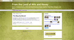 Desktop Screenshot of fromthelandofmilkandhoney.blogspot.com