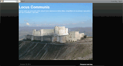 Desktop Screenshot of inlocuscommunis.blogspot.com