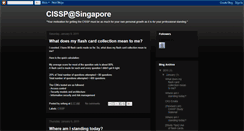 Desktop Screenshot of cissp-sg.blogspot.com