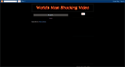 Desktop Screenshot of mostshockingvideo.blogspot.com